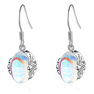 A Earrings, Coloridos Accesorios Redondos De Cristal Vintage A Earrings, Coloridos Accesorios Redondos De Cristal Vintage