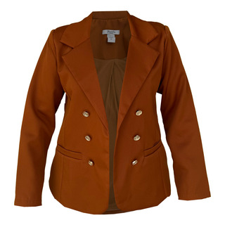 Blazer Para Dama Con Botones Dorados Con Forro Formal Blazer Para Dama Con Botones Dorados Con Forro Formal