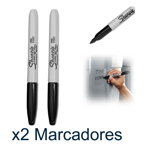 Marcadores Sharpie Permanentes Punta Fina - Negro Azul Rojo