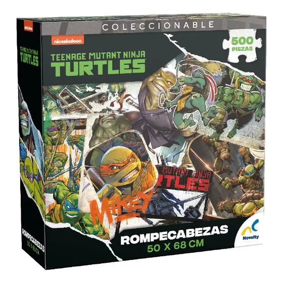 Rompecabezas Tortugas Ninja 500 Piezas Coleccionable