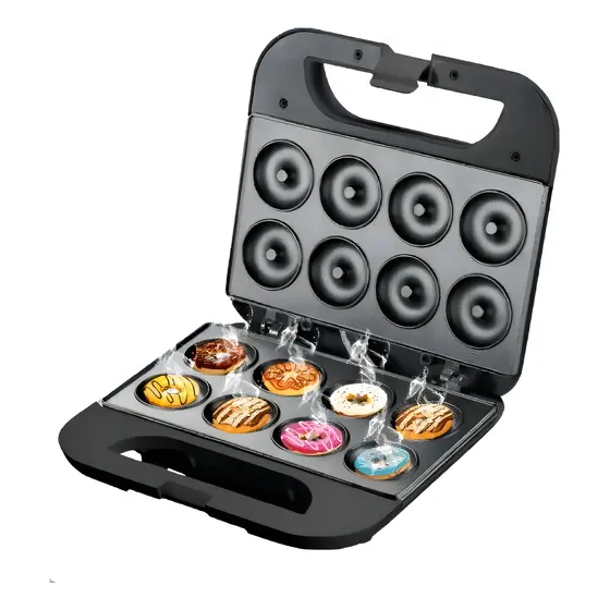 Máquina de donas Raf 595 para 8 donas mini color negro - | Cuotas sin interés