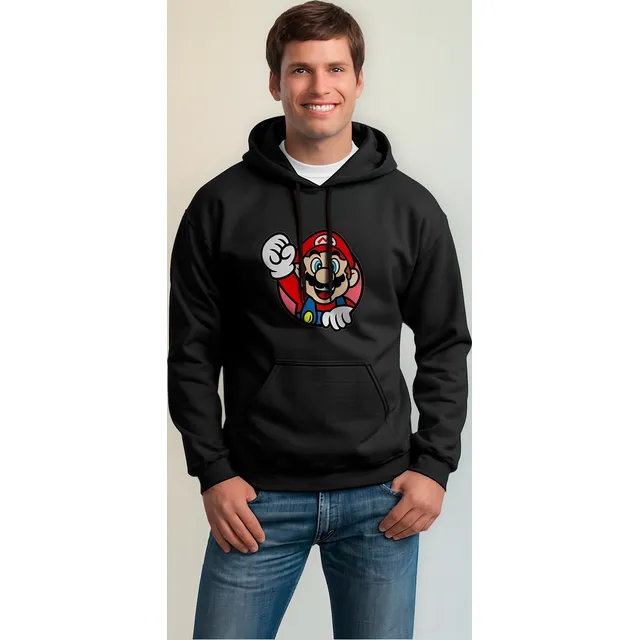 Buzo Saco Con Capota Super Mario Bross Nintendo Buso Hoodie