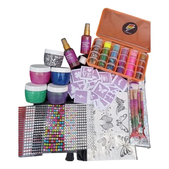 Combo Stand Completo Glitter Bar Strass Brillos 