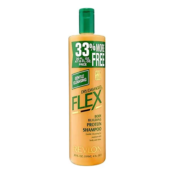 Revlon Flex Body Building Shampoo Para Cabello Seco Dañado -
