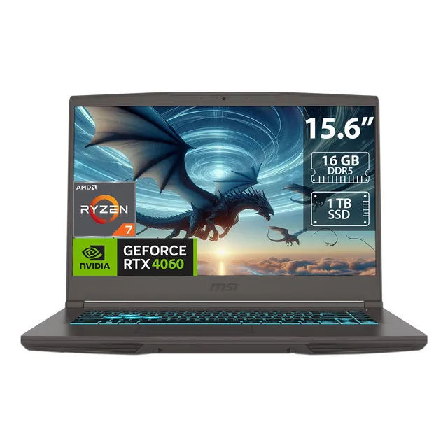 Laptop Gamer Msi Thin A15: R7, 16gb, Ssd 1tb, Rtx 4060