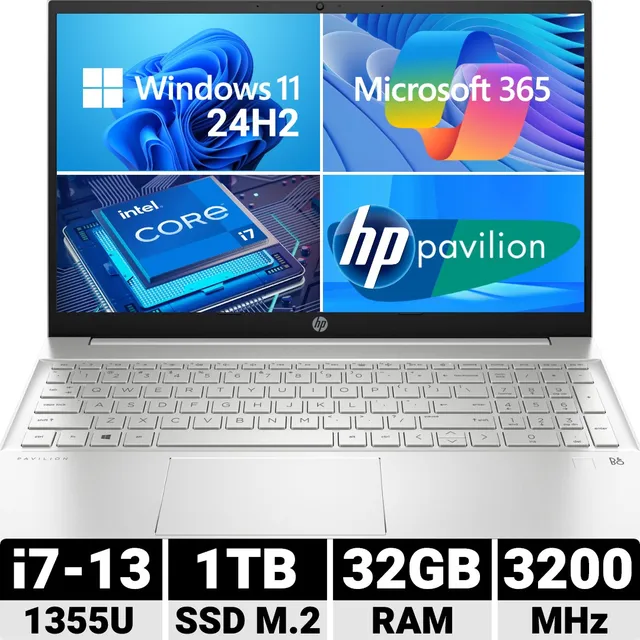Laptop Hp Pavilion I7, 32 Gb Ram, Ssd Nvme 1 Tb, Gen4.0 15,6