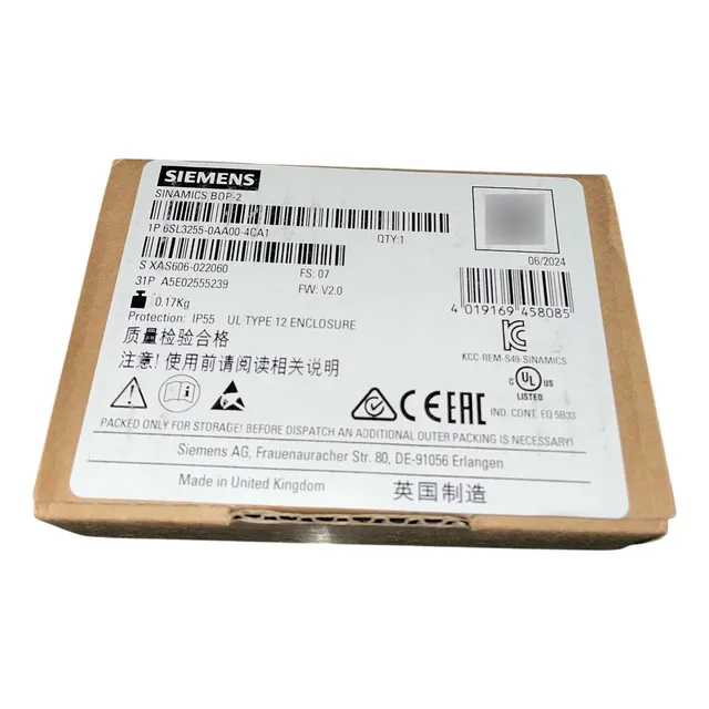 6sl3255-0aa00-4ca1 Siemens Panel De Operador Bop-2 Display