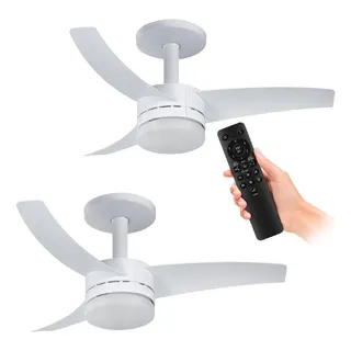 Kit 2 Ventiladores De Teto Arno Branco 3 PĂĄs E Controle Vx13 Kit 2 Ventiladores De Teto Arno Branco 3 PĂĄs E Controle Vx13