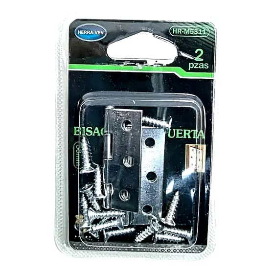 Par De Bisagras Tipo Libro 44x32mm Acero Inoxidable