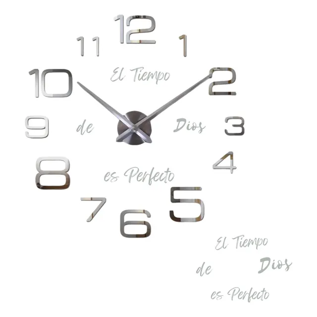 Reloj De Pared 3d Diseño El Tiempo De Dios Es Perfecto
