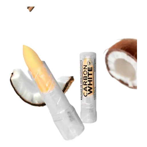 Balsamo Protector Labial De Coco Humectante Carbon White