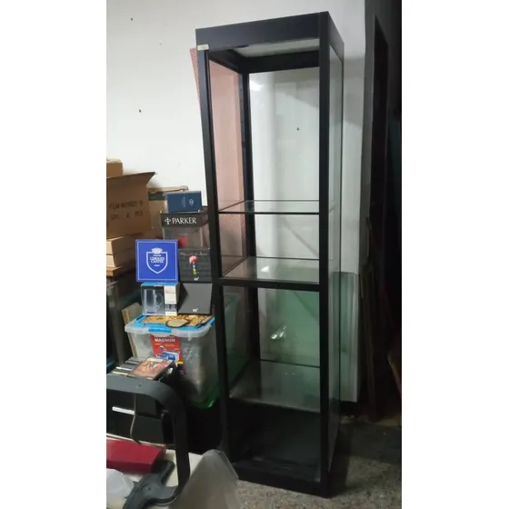 Vitrina Exhibidor Aluminio Y Cristal