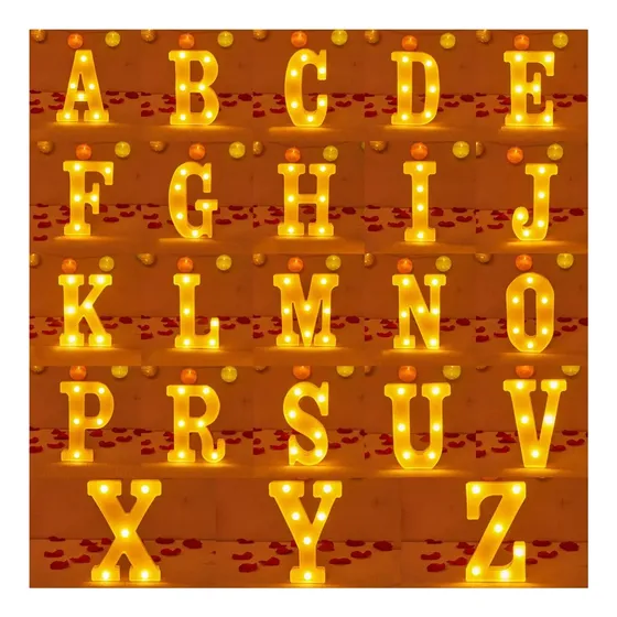Ga Letras Con Luces Led Letras Luminosas Letras Decorativa
