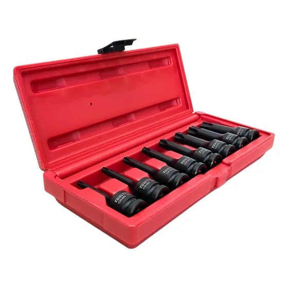 Set 8 Dados Largos Torx Impacto 1/2 T30-t80 Tooltech Taiwan