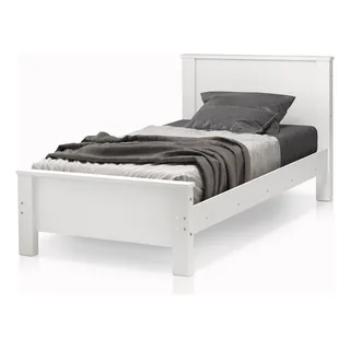 Cama Solteiro Em Madeira Mdf Com Estilo Tradicional Cor Branco Mila Cama Solteiro Em Madeira Mdf Com Estilo Tradicional Cor Branco Mila