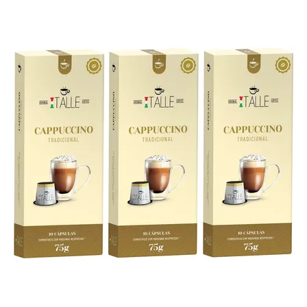 Italle Capsula Cappuccino Lácteo Capsula Cappuccino Capsula Compativel Nespresso 30 Unidades