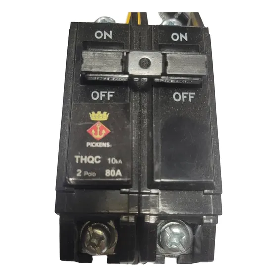 Breaker Superficial 2x80 Amp Thqc Pickens 2 Años De Garantia
