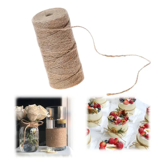 2mmx200m Cordon Algodón Natural Macramé Decorar Manualidades