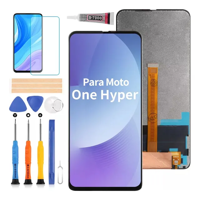 Pantalla Táctil Srjtek Para Moto One Hyper Xt2027-1 Color Negro