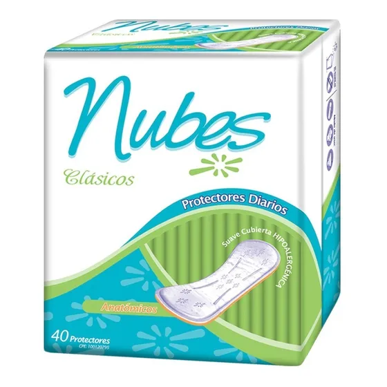 Protectores Diarios Nubes 40 Unidades
