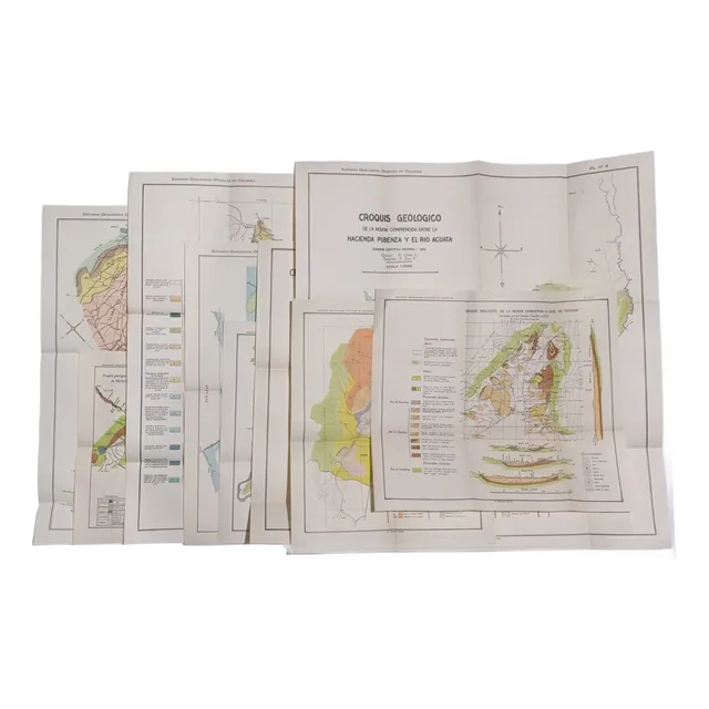 Estudios Geologicos Oficiales En Colombia  9 Mapas