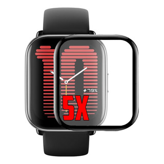 Pelicula 3d Proteção Para Amazfit Active Kit Com 5 Unidades Pelicula 3d Proteção Para Amazfit Active Kit Com 5 Unidades