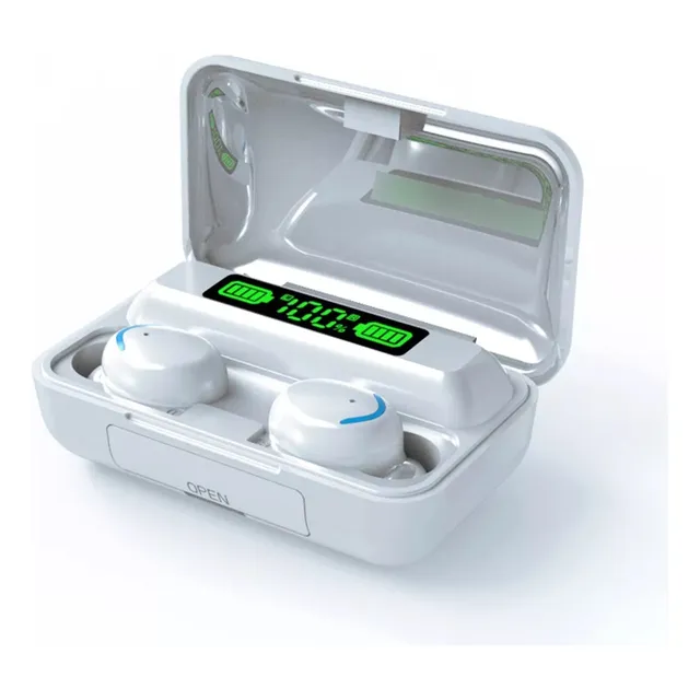 Audífonos In-ear Gamer Inalámbricos Bluetooth F9-5c Blanco