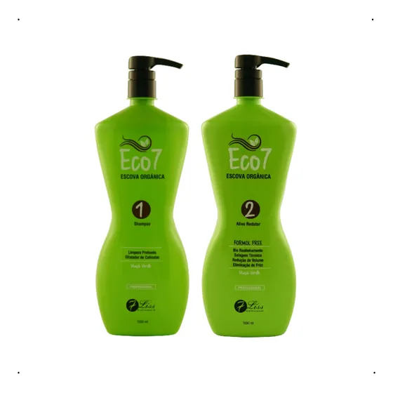 Kit Eco7 Shampoo E Ativo Orgânico Sem Formol Da 7liss 