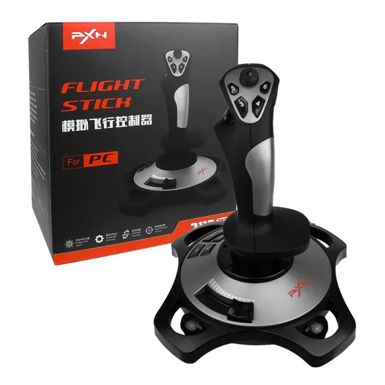 Controle Flight Stick Joystick Simulador Voo Computador Pc