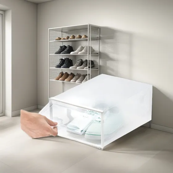 Zapatera Modu Boxes De Betterware: Organiza Tu Espacio Blanco Y Transparente