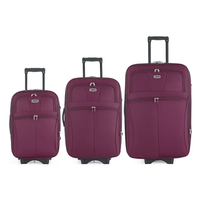 Set De Valijas Expansibles X3 Maletas Azul Rojo O Negro 