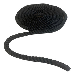 Corda Naval Preta 40 Mm 4 Mts Treino / Funcional /academia Corda Naval Preta 40 Mm 4 Mts Treino / Funcional /academia