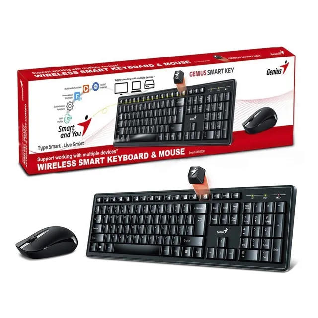Kit Teclado Y Mouse Inalambrico Genius Smart Km-8200 2.4 Ghz
