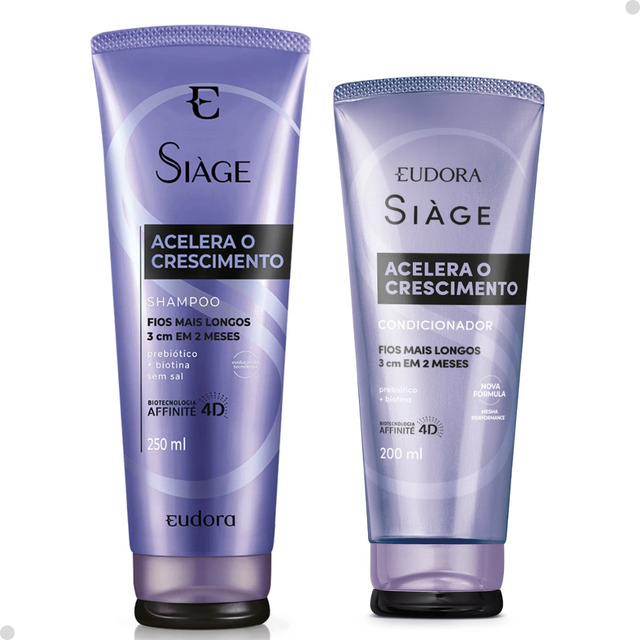 Eudora Kit Siage Acelera O Crescimento Shampoo+condicionador Eudora Kit Siage Acelera O Crescimento Shampoo+condicionador