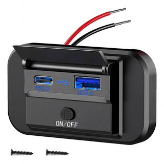Salida Usb Dual De Carga Rápida Usb Qc3.0 Y Pd3.0 Rv De 12 V Salida Usb Dual De Carga Rápida Usb Qc3.0 Y Pd3.0 Rv De 12 V