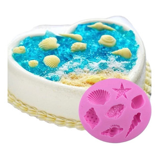 Molde Silicón Fondant, Resina, Pasta | Conchas Y Caracoles Molde Silicón Fondant, Resina, Pasta | Conchas Y Caracoles