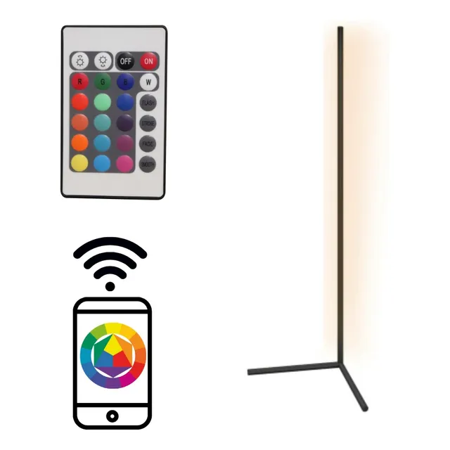 Lámpara Luz Decorativa Wifi 1 Metro De Altura Esquina Led