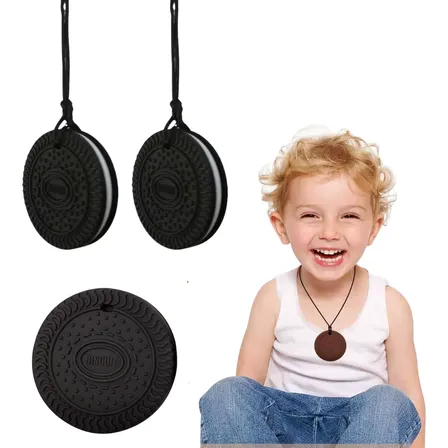 Massageador Gengiva Adulto Infantil Sensorial Autismo Tdah Preto