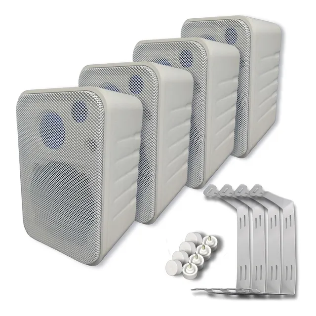 Caixas Som Ambiente 280w Rms Branca Ou Preta Hills