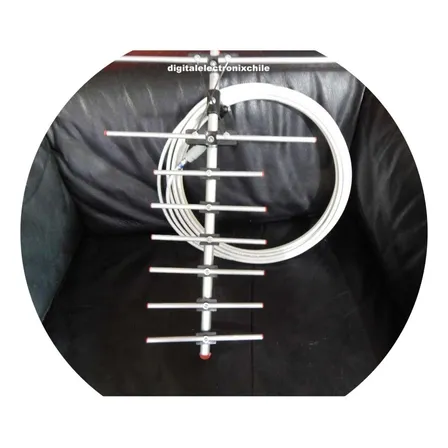 Antena Hd Y Análoga + Cable Coaxial+ Splitter 2x1+12 Grampas