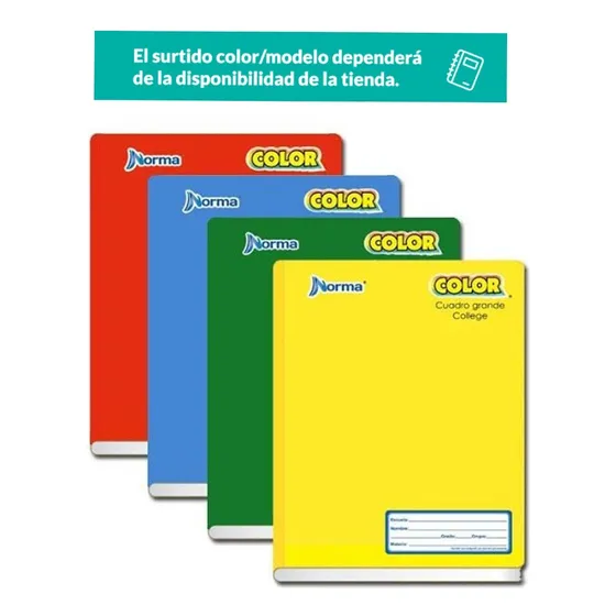 Cuaderno Profesional Norma Color Raya 100 Hojas