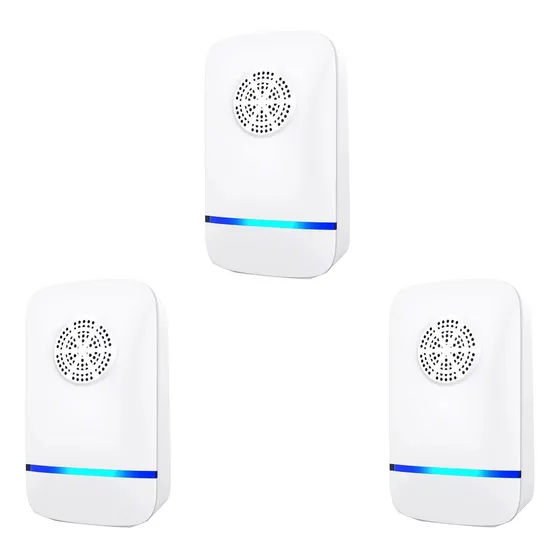 Repelente Plagas Ultrasónico Insectos Ratones Ratas Mosco X3