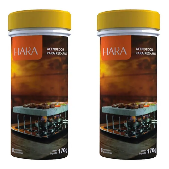 Kit 2 Tubos Acendedor P/ Réchaud  16 Pastilhas Álcool Sólido