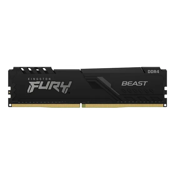Memória RAM Para PC DDR4 3200mhz Cl16 32GB 1x32gb Kingston Fury Beast KF432C16BB/32 Cor Preto