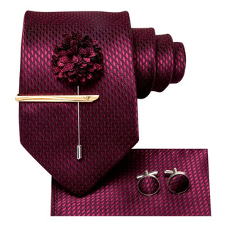N1464 | Corbata Seda Y Accesorios | Roja Vino Scales N1464 | Corbata Seda Y Accesorios | Roja Vino Scales