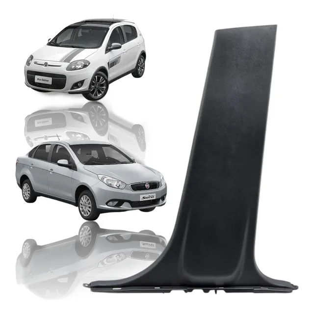 Moldura Coluna Central Direita Fiat Grand Siena Palio 12/19