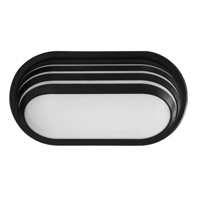 Pack X6 Lampara Led Para Pared Exterior Fachada Jardin Local Negro