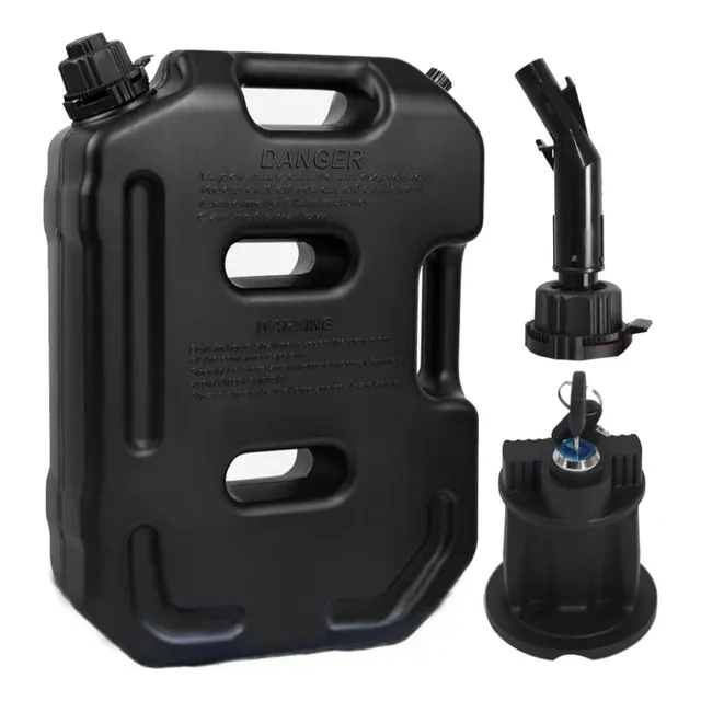 Bidón De Bencina Moto   Plástico Con Llave Y Fijación 10lt
