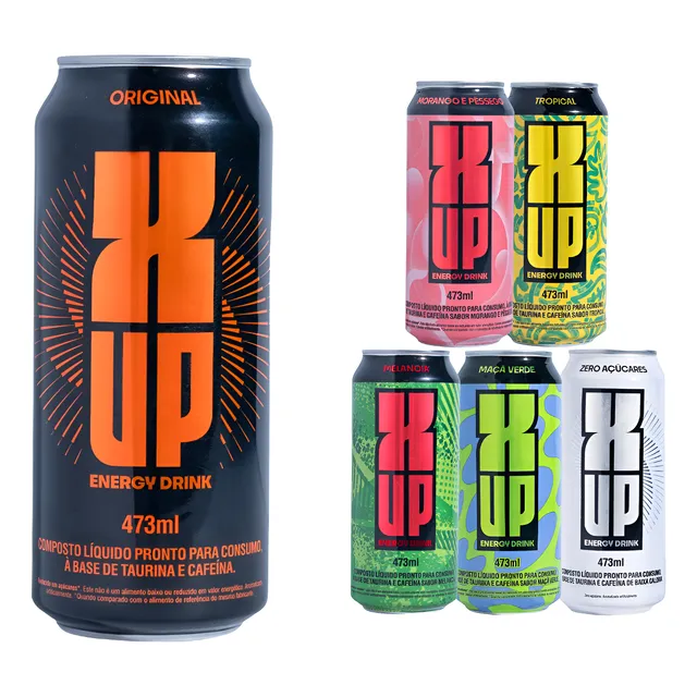 Energético Bebida Xup Energy Drink Fardo Com 6 De 473ml