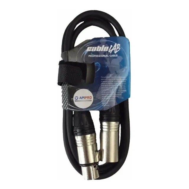 Cable De Micrófono Con Fichas Canon Canon De 10 Mts Marca Stagelab Cablelab Excelente Calidad